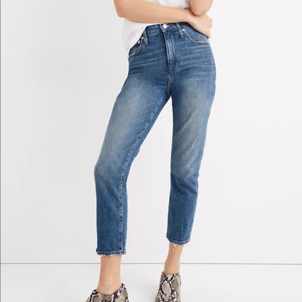 Madewell Women's Size 27 High-Rise Slim Crop Boyjean